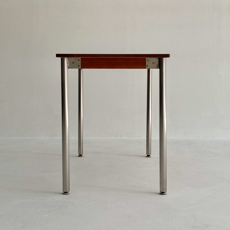 table-03173 ウッドトップ×ステンレスレッグ デスク | ART OF BLACK table-03173 ウッドトップ×ステンレスレッグ デスク | ART OF BLACK