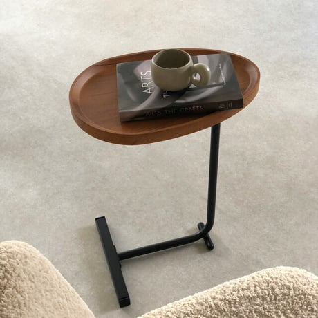 table-03033　 One leg ウッド アイアン サイドテーブル