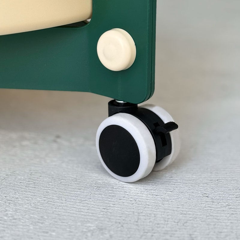 wagon-03014 バイカラー ラウンド キャスター付きワゴン 2段 | ART OF B