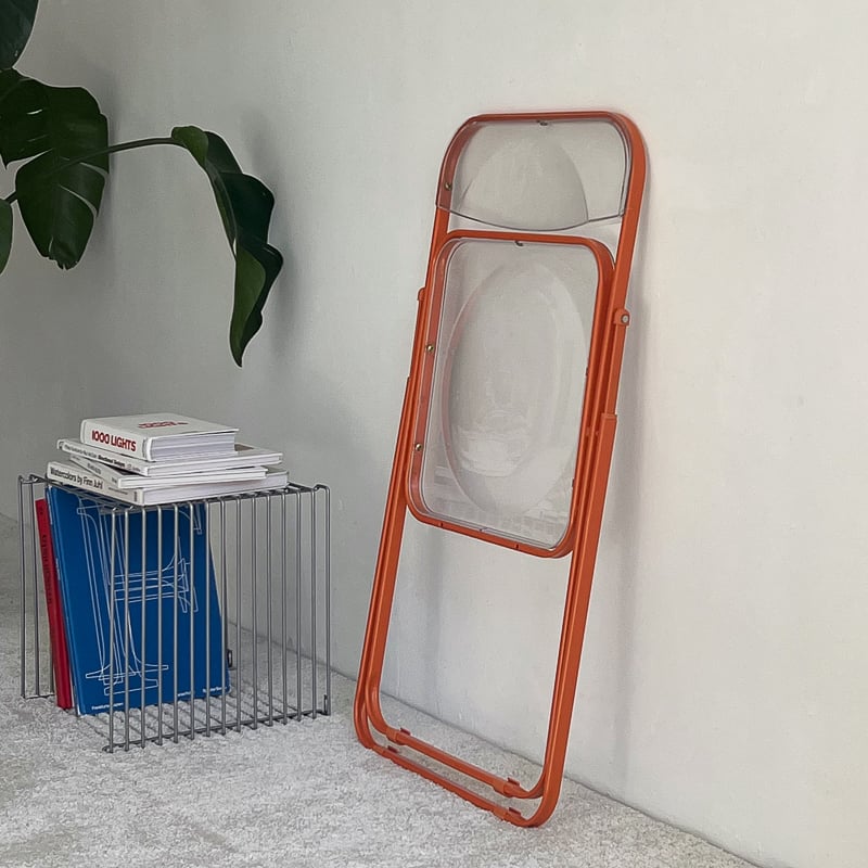 chair-03090 カラーフレーム クリア フォールディングチェア