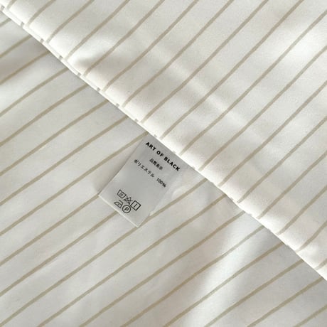 beddingsets-03153　pencil stripe×beige ペンシルストライプ 布団カバーセット
