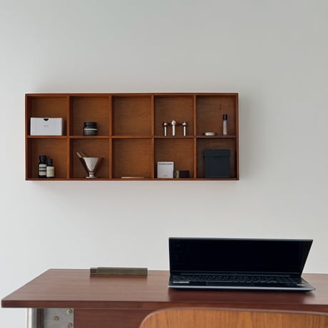 wallrack-03052　天然木 ウォールシェルフ 82×33cm