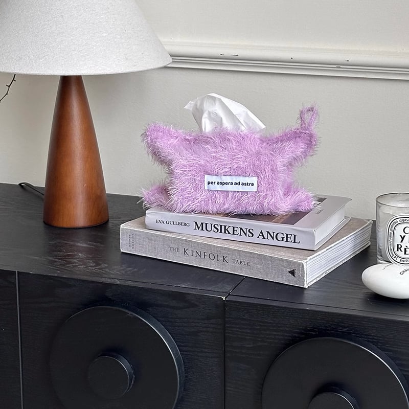 tissuebox-03069 シャギーニット ティッシュケース | ART OF BLACK