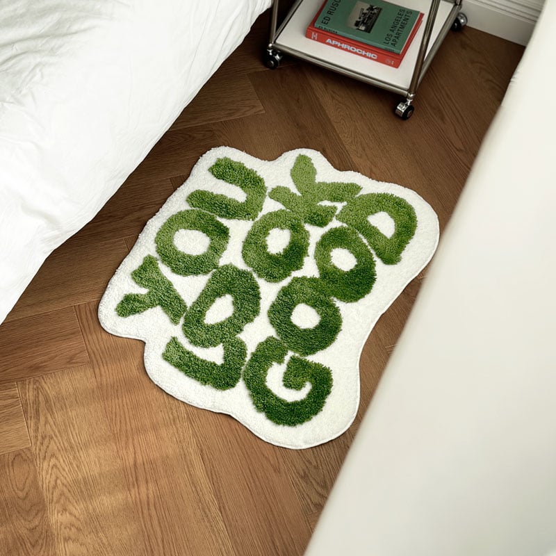 rug-03064 YOU LOOK GOOD レタリングラグ 60cm×80cm | ART