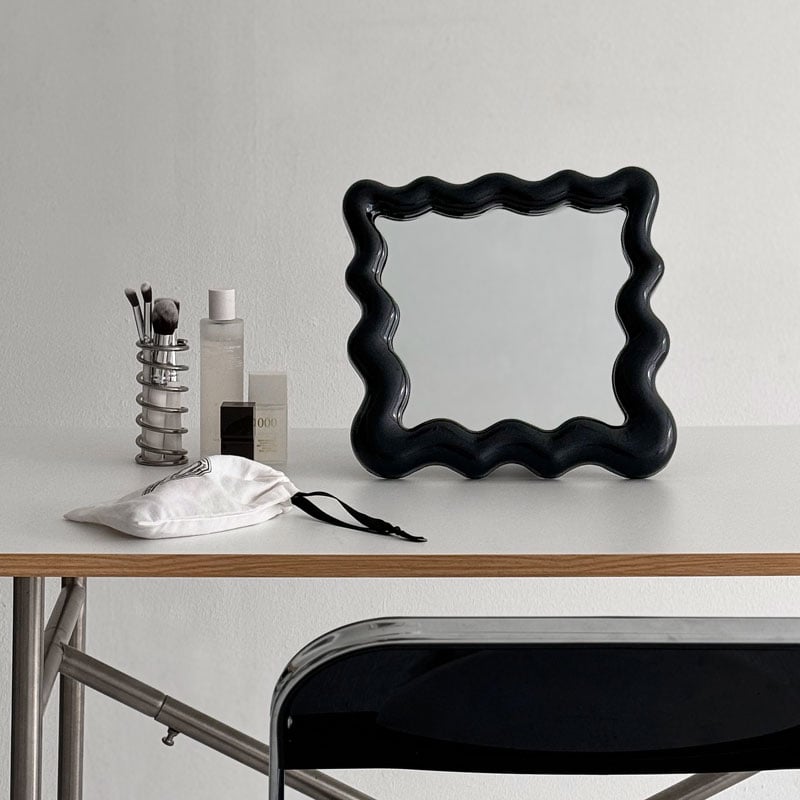 3面鏡 壁掛けミラー（/ZARA/アクタス/アートオブブラック） 楽天市場】ステンレスフレーム 3面鏡 壁掛けミラー【ART OF