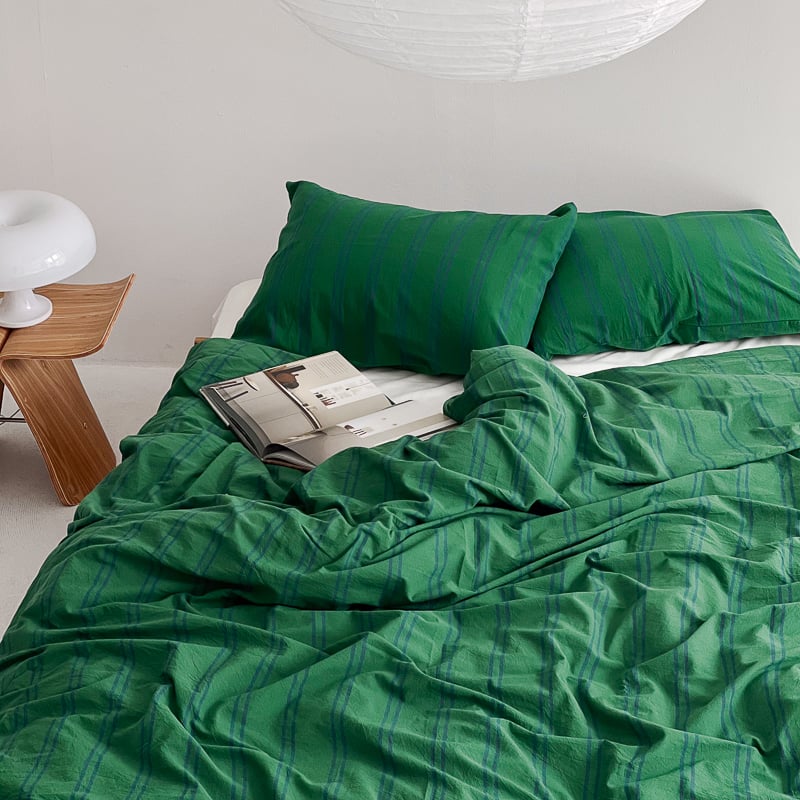 Shilla casa 掛け布団カバー ダブル グリーン Shilla casa 掛け布団カバー ダブル グリーン