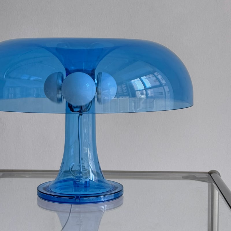 light-03353 USB ブルー マッシュルーム テーブルランプ LED | ART O
