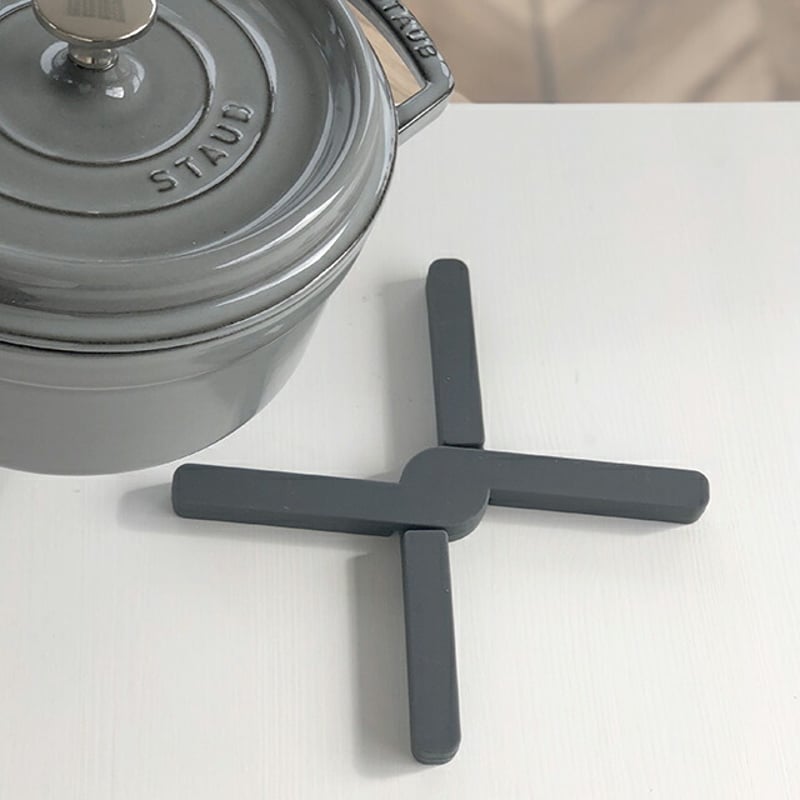 potstand-03022 シリコン 鍋敷き クロス 23cm | ART OF BLACK