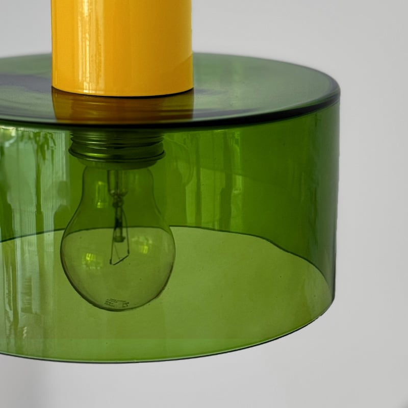 light-03400 Green × Yellow × Blue ガラスシェード ペンダント