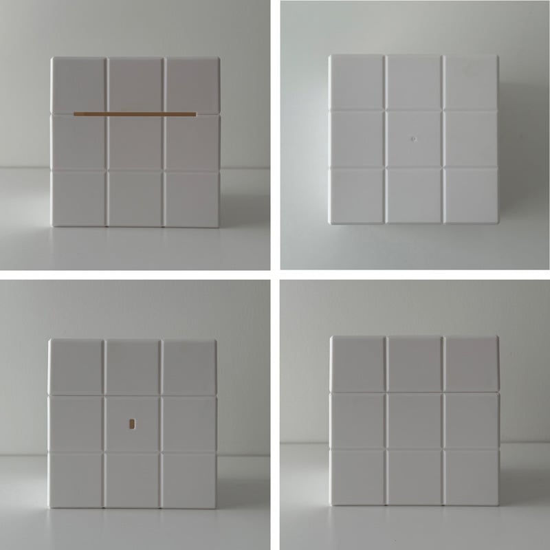 tissuebox-03088 ホワイト タイル調 ティッシュケース | ART OF