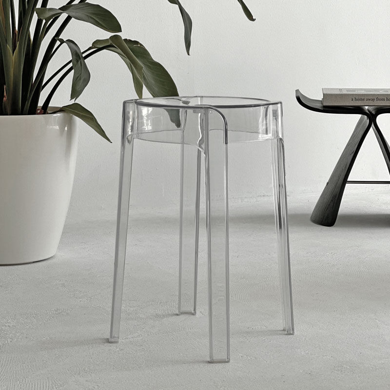 chair-03059 スタッキング ラウンド クリアスツール | ART OF BLACK