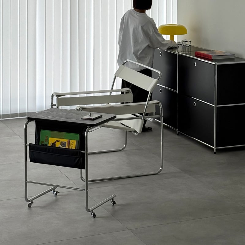 table-03193 ブラック ポケット キャスターテーブル | ART OF BLACK