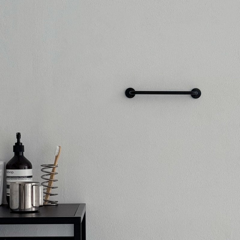 wall-03096 ラウンドベース ショート タオルハンガー | ART OF BLACK