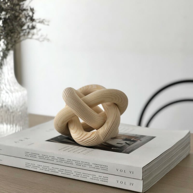 objet-03078 banji ウッドオーバルリングオブジェ | ART OF BLACK