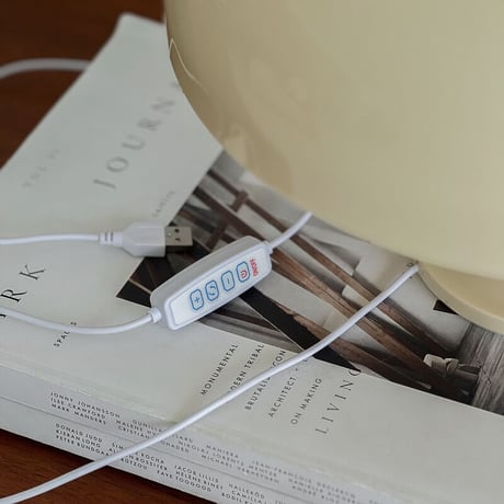 light-03245　USB マッシュルーム レトロ テーブルランプ LED
