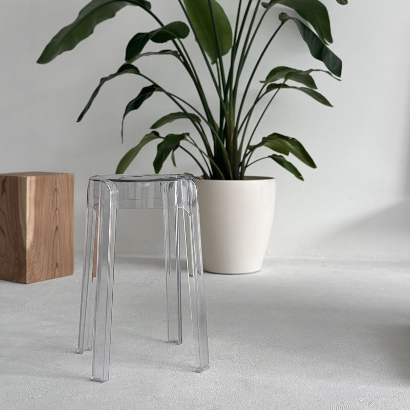 chair-03059 スタッキング ラウンド クリアスツール | ART OF BLACK