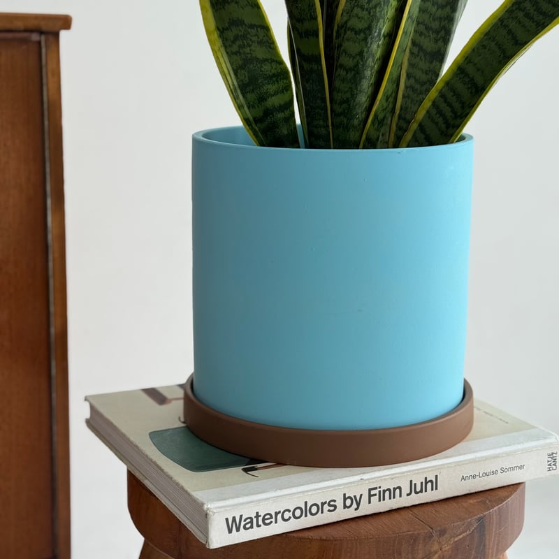 gardening-03037 brown×blue セラミックポット 6号 | ART OF