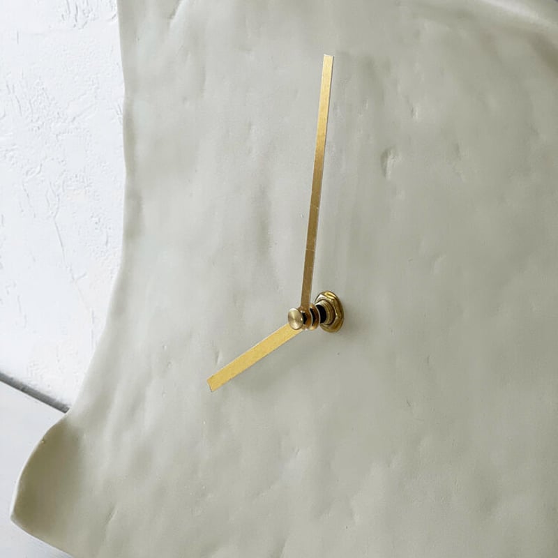 clock-03048 オフホワイト クレイ ニュアンス ウォッチ 掛け時計