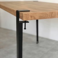table-03020　4本set クランプ アイアンレッグ テーブル脚 鉄脚 高さ71cm マットブラック