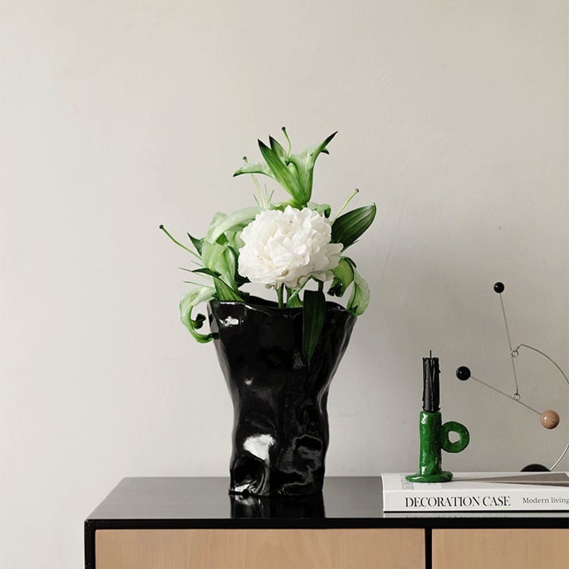 candle-03119 クレイ リングハンドル キャンドルスタンド | ART OF BLACK