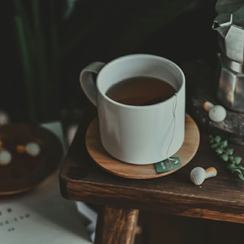 plate-03018 2枚セット アカシア ラウンド プレート コースター | ART