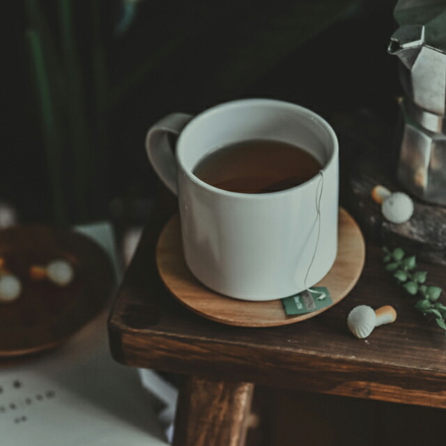 plate-03018 2枚セット アカシア ラウンド プレート コースター | ART