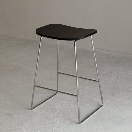 chair-03095　プライウッド スチールスタンド ハイチェア カウンタースツール