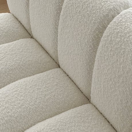sofa-03003　受注販売　ブークレ モジュールソファ オフホワイト W75cm
