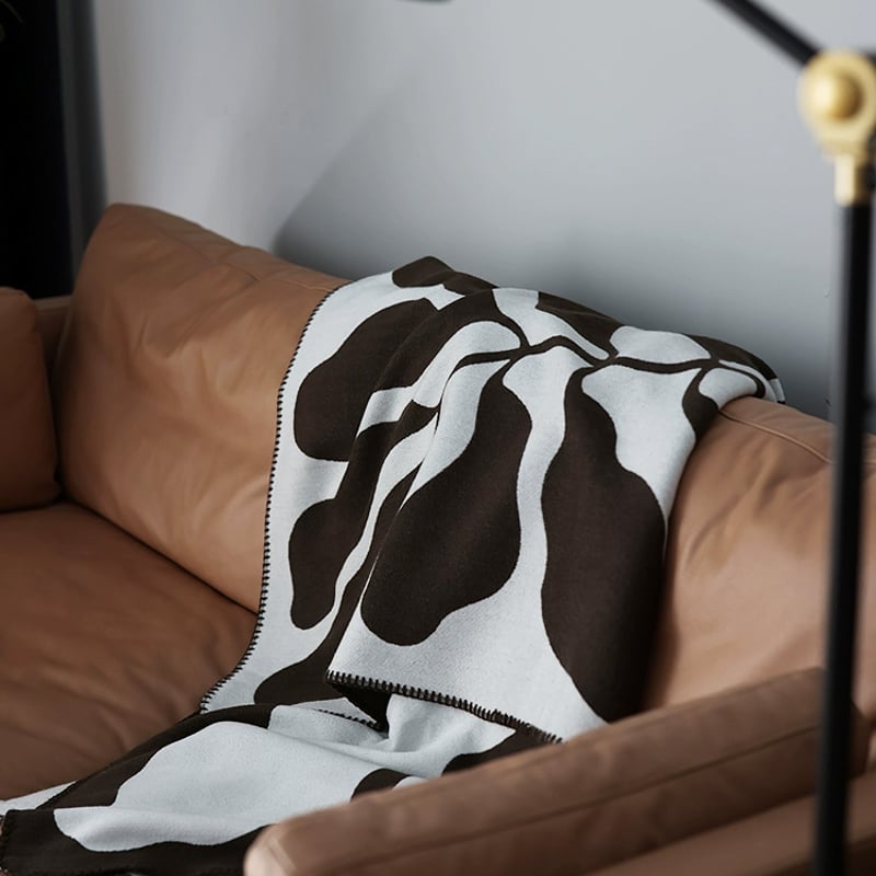 bedthrow-03001 Seaweed リバーシブル ベッドスロー ブランケット 130