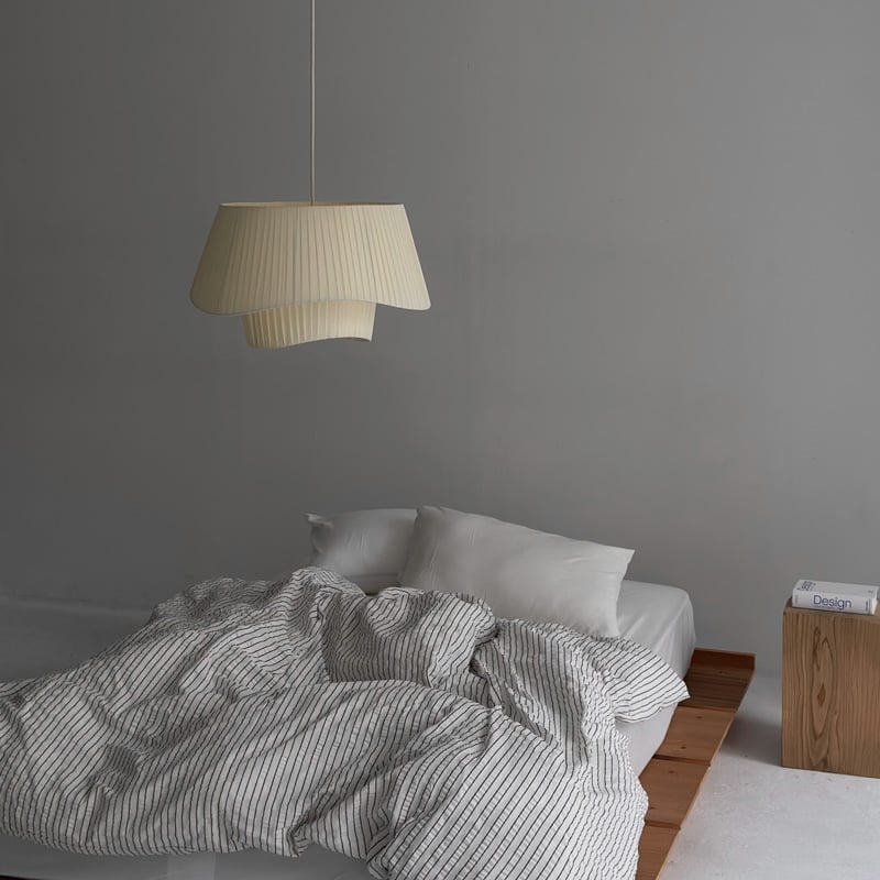 light-03338 レイヤード プリーツシェード ペンダントライト 口金E26