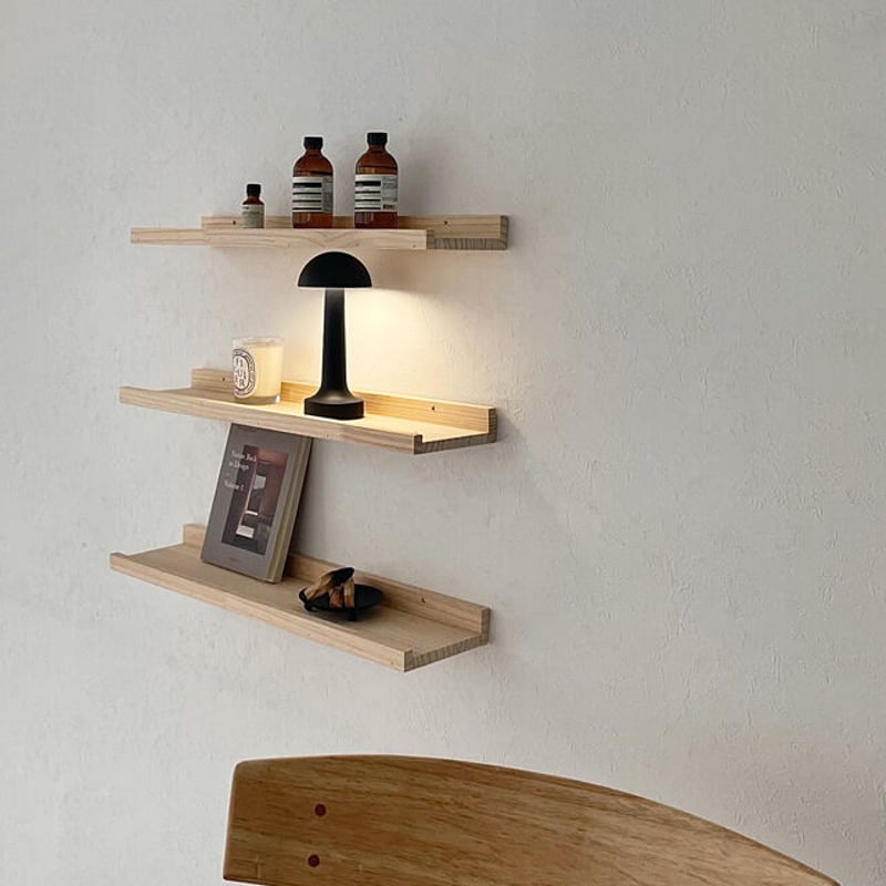 shelf-03019 ウッド ウォールシェルフ 60cm | ART OF BLACK