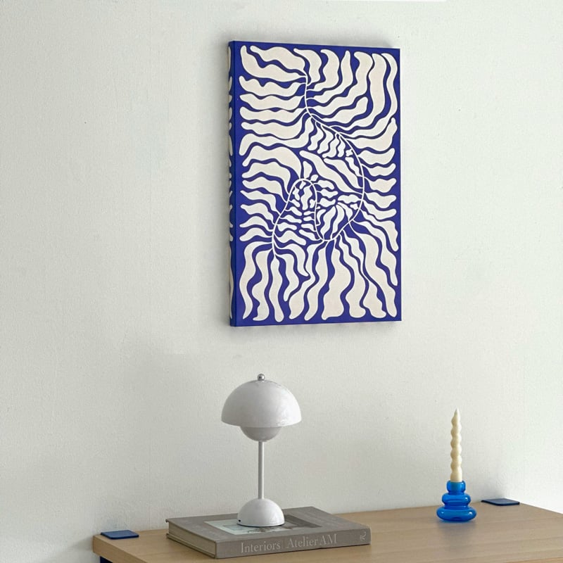 poster-03095 seaweed ブルー アートパネル フレームレス