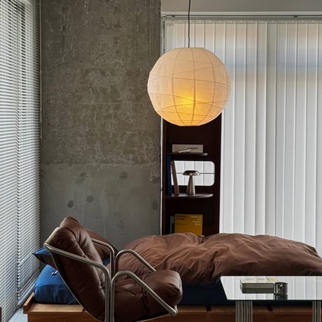 light-03391　ホワイト Spiral Rice Paper Shade 60cm 和紙 ペンダントライト