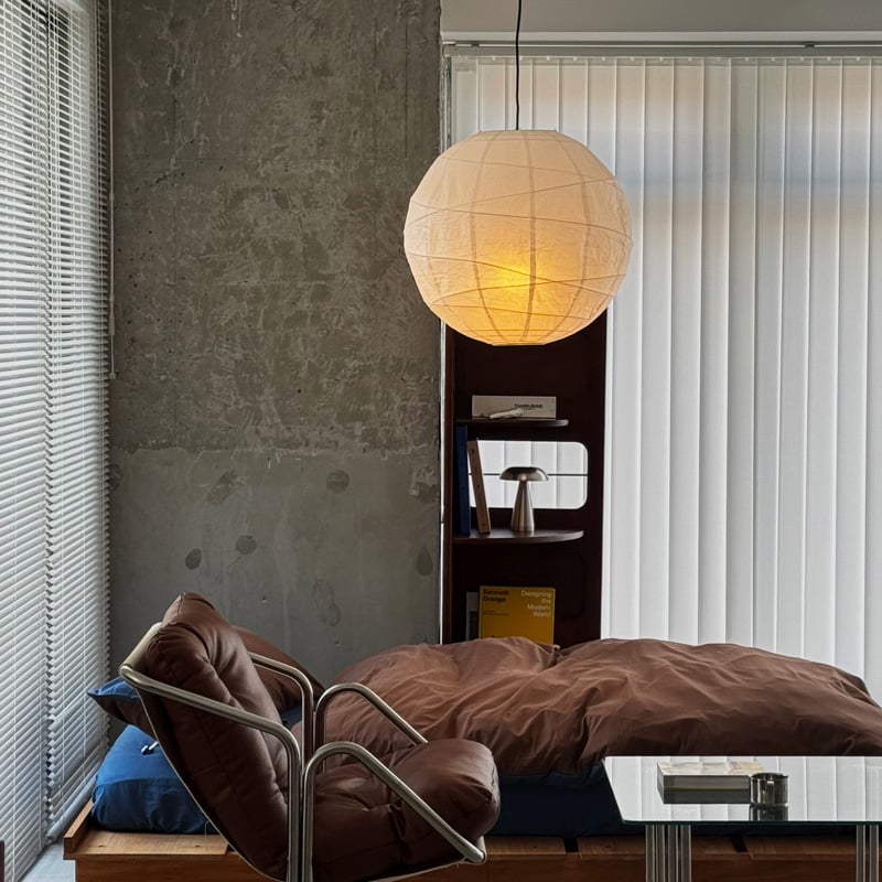light-03391 ホワイト Spiral Rice Paper Shade 60cm 和
