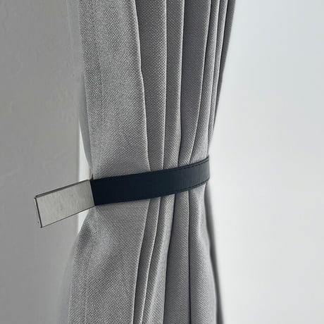 curtain-03013　エコレザー カーテンホルダー マグネット式  1点売り タッセル