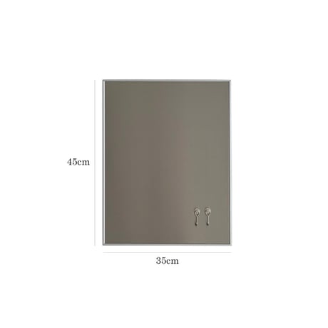 poster-03187　【スイッチ隠し】縦型 スライド式 ステンレス マグネットボード