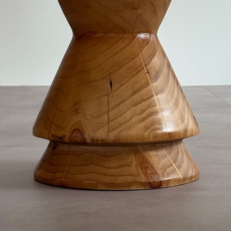 table-03187　天然木 Conical Stool 丸太スツール H45 W31