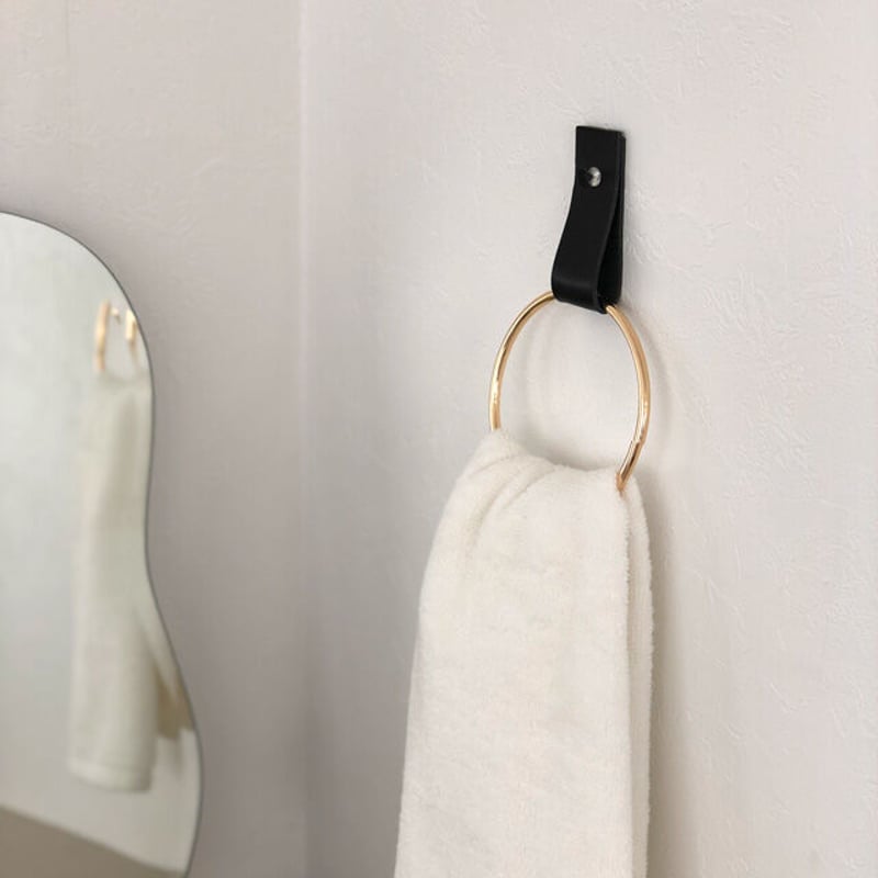 interior-03106 本革×メタルリング タオルハンガー | ART OF BLACK