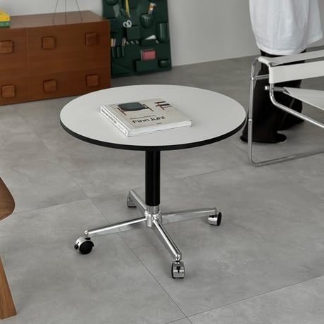 予約販売6月中旬～6月下旬頃発送予定　table-03188　ラウンドテーブル ホワイト 直径70cm