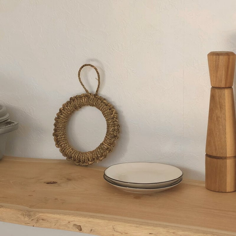 potstand-03024 わら 鍋敷き リング ポットマット | ART OF BLACK