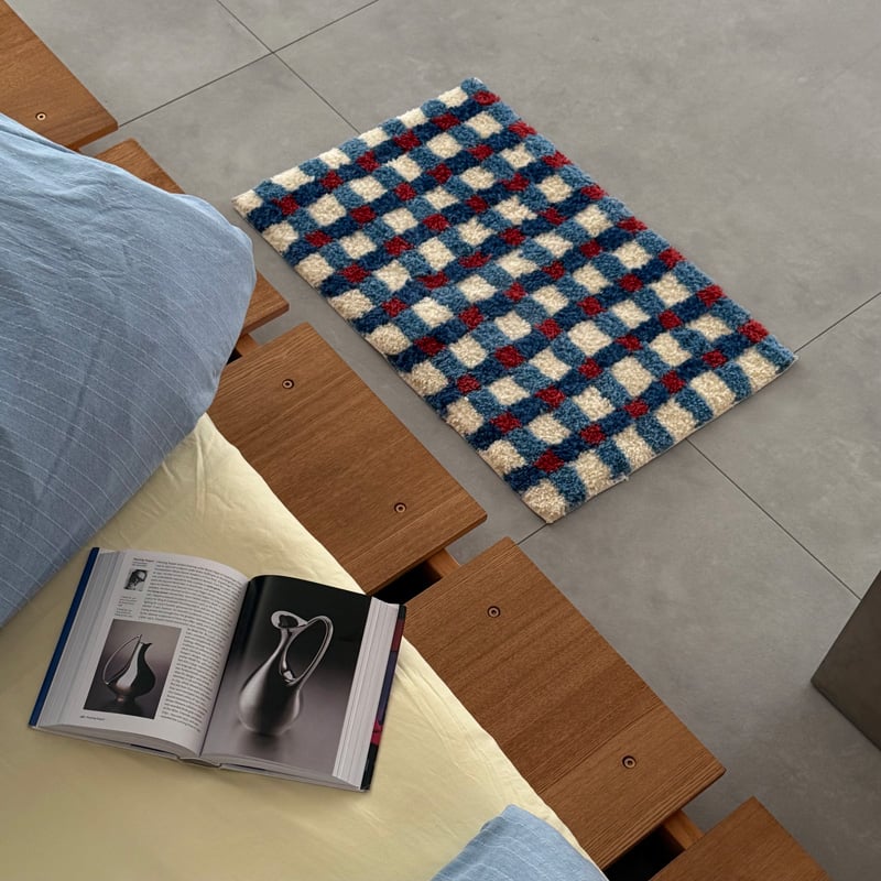 予約販売6月下旬～7月上旬頃発送予定 rug-03102 ブルー×レッド