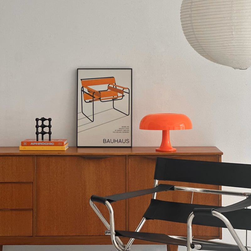 poster-03126 BAUHAUS Wassily Chair ブラックフレーム アート poster-03126 BAUHAUS Wassily Chair ブラックフレーム アート