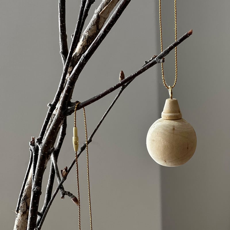 ぼん　池﨑・髙塚オーナメント ornaments-03001 天然木 クリスマスオーナメント ツリー飾り