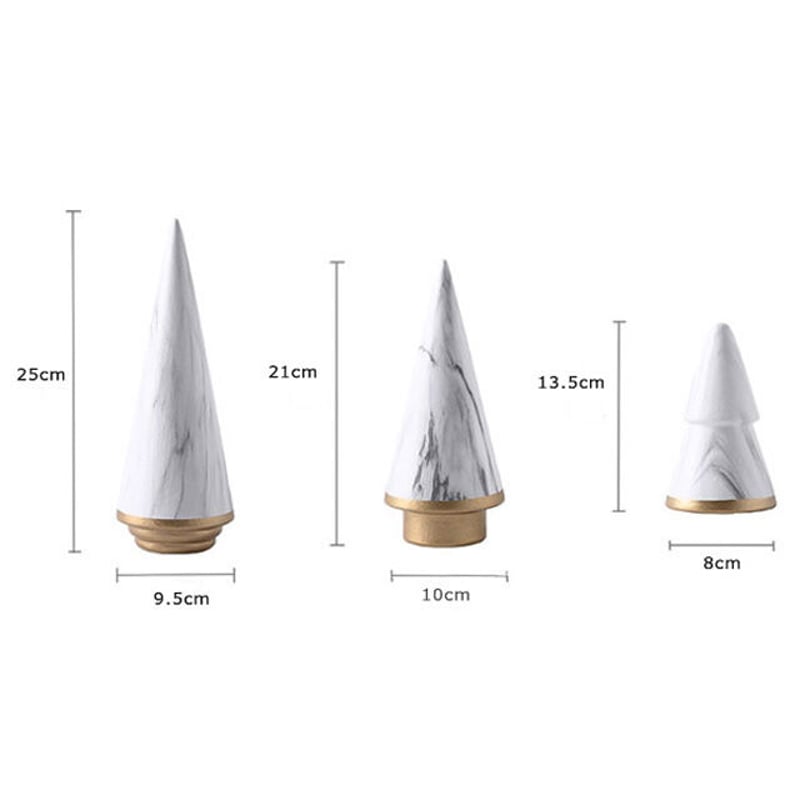 interior-03191 3個セット 磁器 ツリー オブジェ | ART OF BLACK