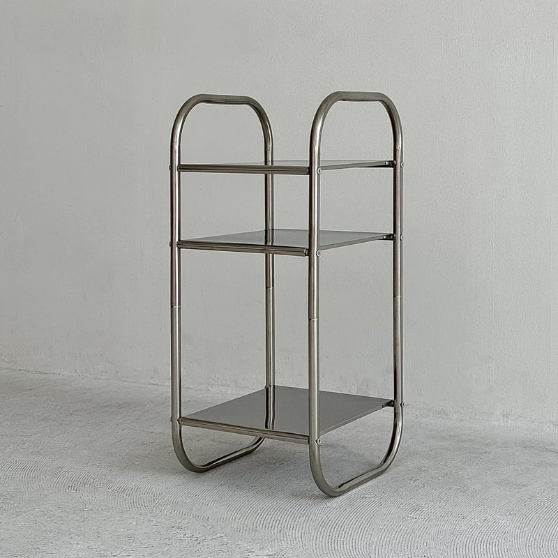 table-03158 アーチフレーム ステンレス モジュール 3段 ラック サイド