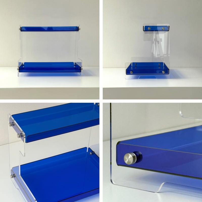 rack-03109 カラーアクリル 2段 ディスプレイラック | ART OF BLACK