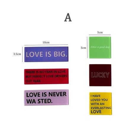 magnet-03010　Phrase Magnet フレーズマグネット 6個SET