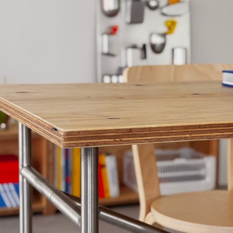 table-03207　ラーチ合板 デスク用天板 120cm×60cm