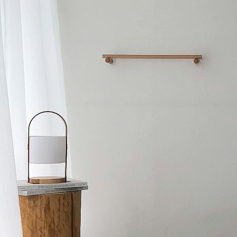 wall-03066 ウッド ハンガーバー 60cm 無垢材 | ART OF BLACK