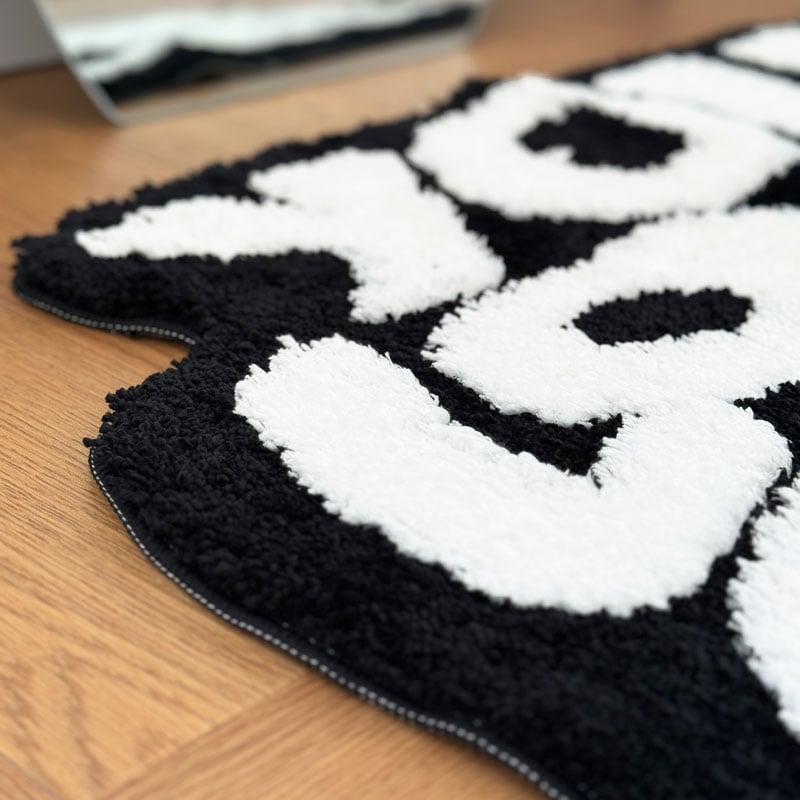 rug-03064 YOU LOOK GOOD レタリングラグ 60cm×80cm | ART